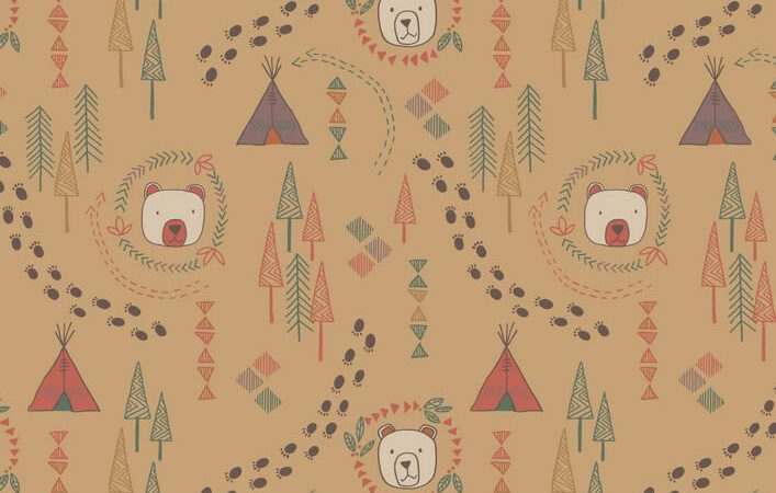Lewis & Irene Big Bear Little Bear Wigwam Woods On Biscuit