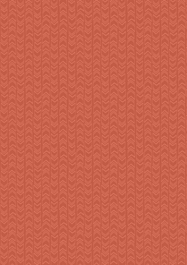 Lewis & Irene Fabrics Big Bear Little Bear Little Arrows in Spiced Pumpkin