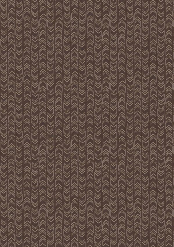 Lewis & Irene Fabrics Big Bear Little Bear Arrows On Chocolate
