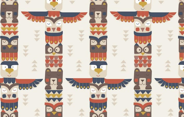 Lewis & Irene Big Bear Little Bear Totem On Cream