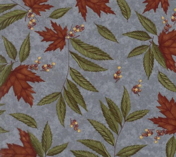 Moda Fabrics Country Road Large Leaf on Autumn Sky