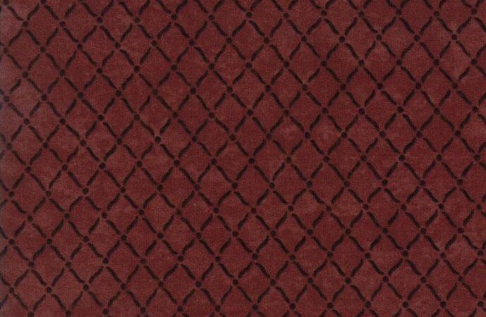 Moda Country Road Barn Red Fence Grid