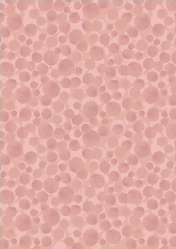 Lewis & Irene Fabrics Bumbleberries Blender in Coral