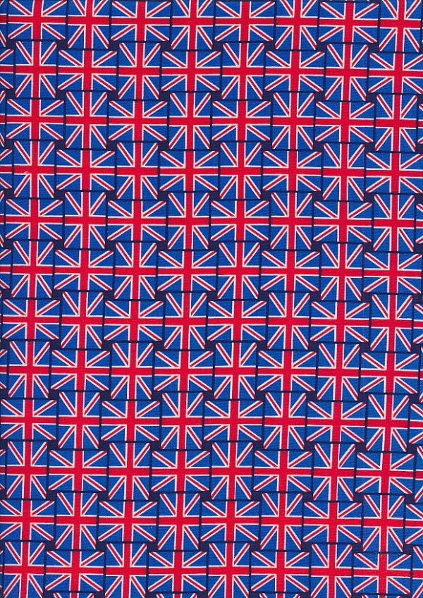 Small Union Jack Fabric by Benartex