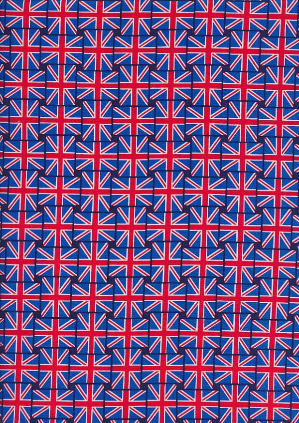 Small Union Jack Fabric by Benartex