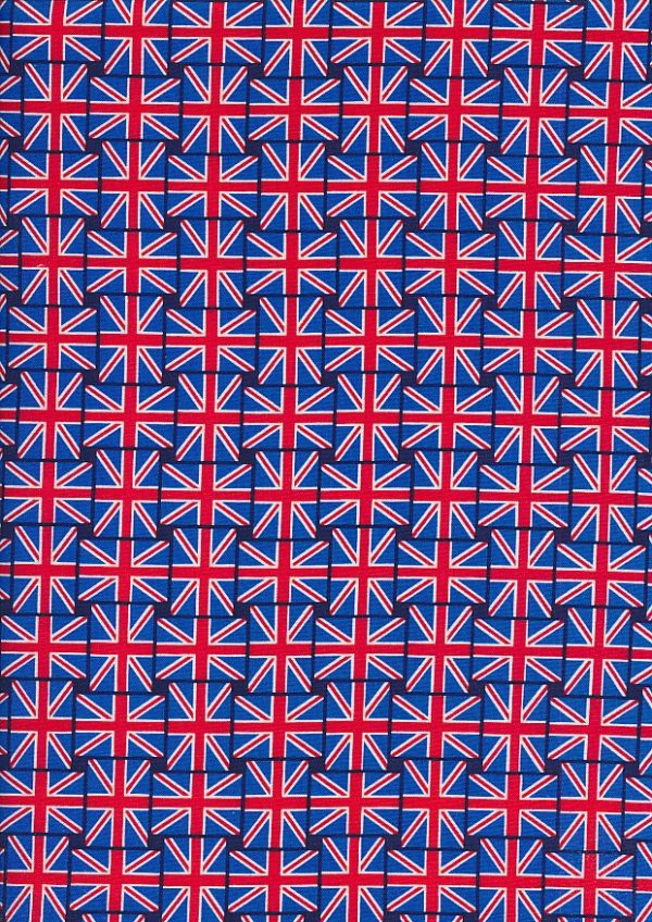 Small Union Jack Fabric by Benartex