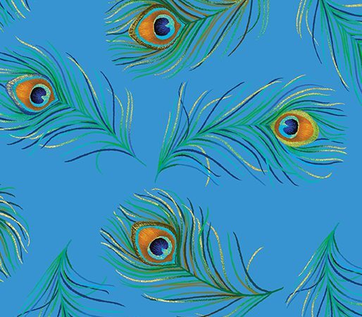 Benartex  Rhapsody in Blue Dancing Feather