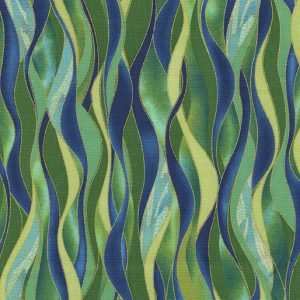Benartex Fabrics Dance of the Dragonfly Emerald Dancing Waves