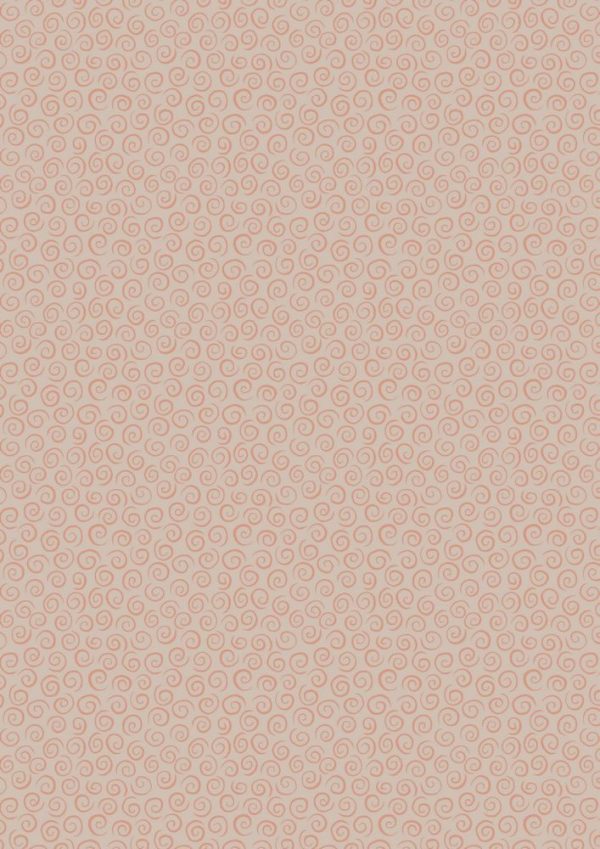 Lewis & Irene Fabrics To Catch a Dream Rose Gold Metallic Swirls