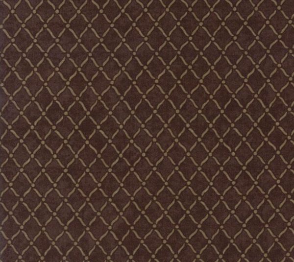 Moda Fabrics Country Road Earth Brown Fence Grid