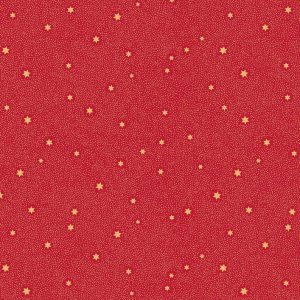 Lewis & Irene Fabric Make A Christmas Wish Fairy Dust in Red