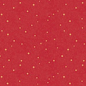 Lewis & Irene Fabric Make A Christmas Wish Fairy Dust in Red