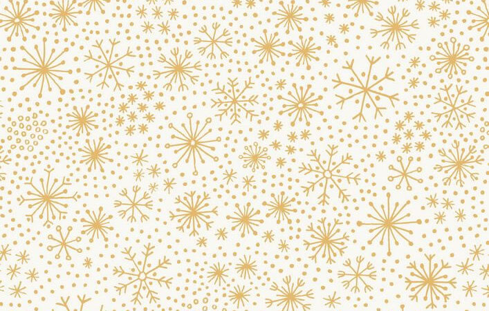 Make A Christmas Wish Gold Snowflakes On Snow