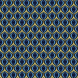Benartex Fabrics Rhapsody in Blue Golden Eye