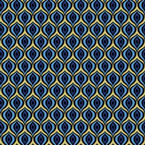 Benartex Fabrics Rhapsody in Blue Golden Eye