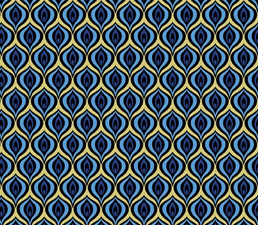 Benartex Rhapsody in Blue Golden Eye
