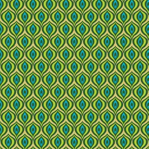 Benartex Fabrics Rhapsody in Blue Golden Eye Green