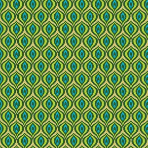 Benartex Fabrics Rhapsody in Blue Golden Eye Green