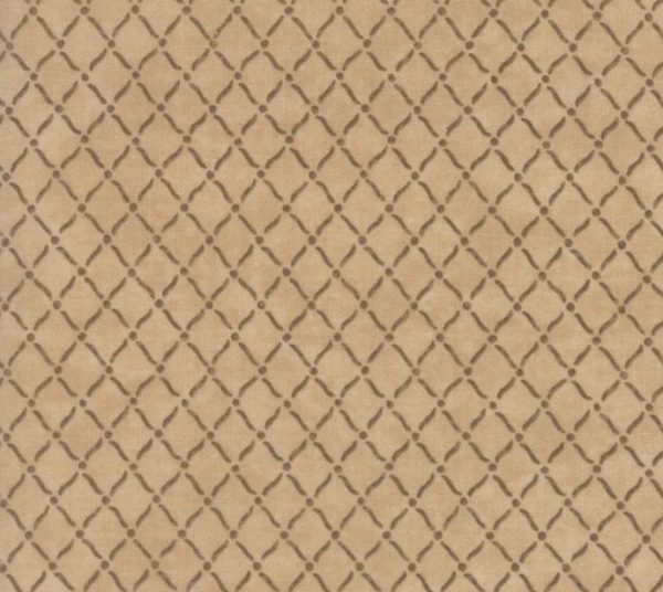 Moda Fabrics Country Road Fence Grid on Sandy Tan