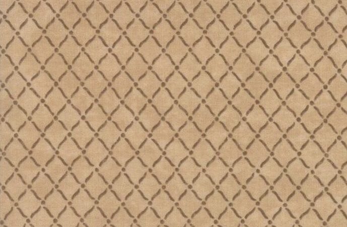 Moda Country Road Sandy Tan Fence Grid