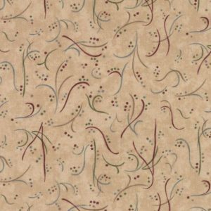 Moda Fabrics Country Road Sandy Tan Twig Berries