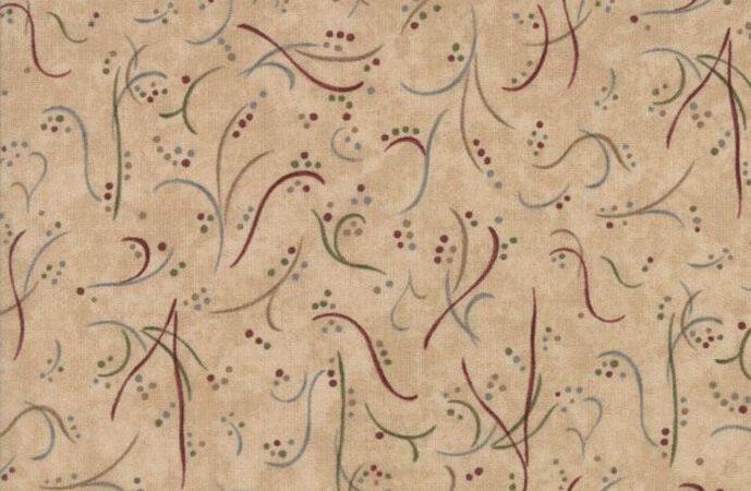 Moda Country Road Sandy Tan Twig Berries