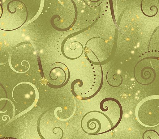 Benartex Dance of the Dragonfly Celedon Swirling Sky