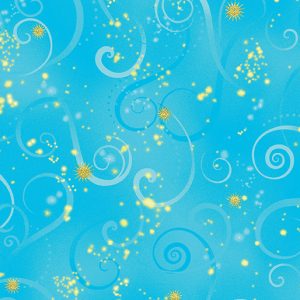 Benartex Fabrics Dance of the Dragonfly Blue Swirling Sky