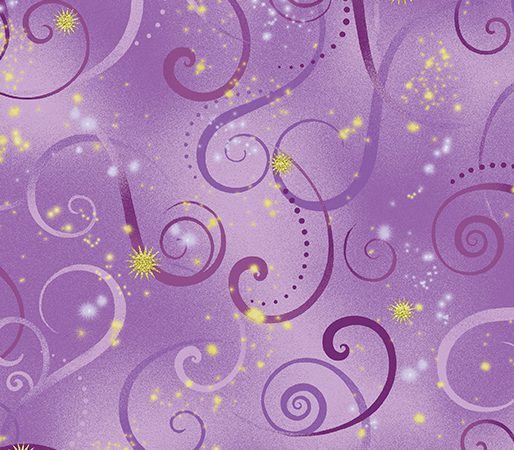 Benartex Dance of the Dragonfly Violet Swirling Sky