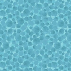 Lewis & Irene Fabrics Bumbleberries Turquoise