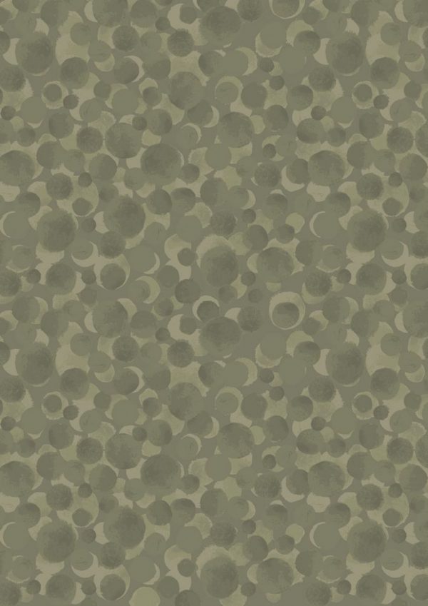 Lewis & Irene Fabrics Bumbleberries Blender Olive Green