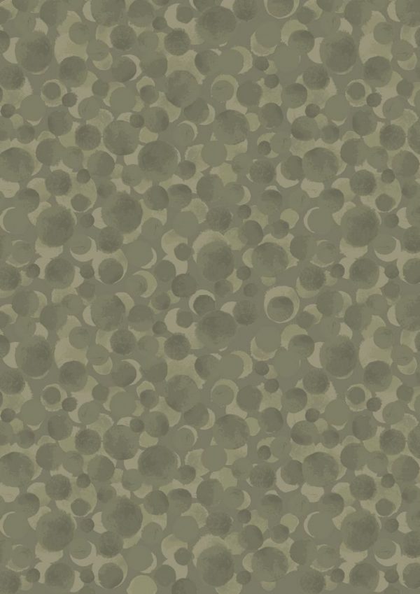 Lewis & Irene Fabrics Bumbleberries Blender Olive Green