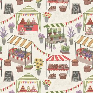 Lewis & Irene Fabric Farmers Market on Cream