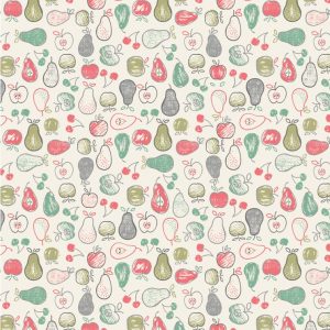 Lewis & Irene Farmers Market Fabric Fruit on Cream