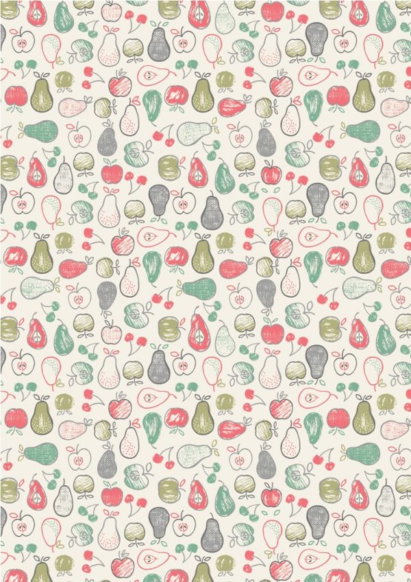 Lewis & Irene Farmers Market Fabric Fruit on Cream