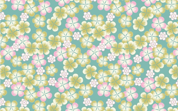 Lewis & Irene Tropicana Green Tropical Flowers