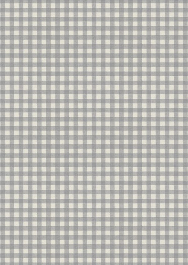 Lewis & Irene Farmers Market Rustic Grey Gingham Fabric