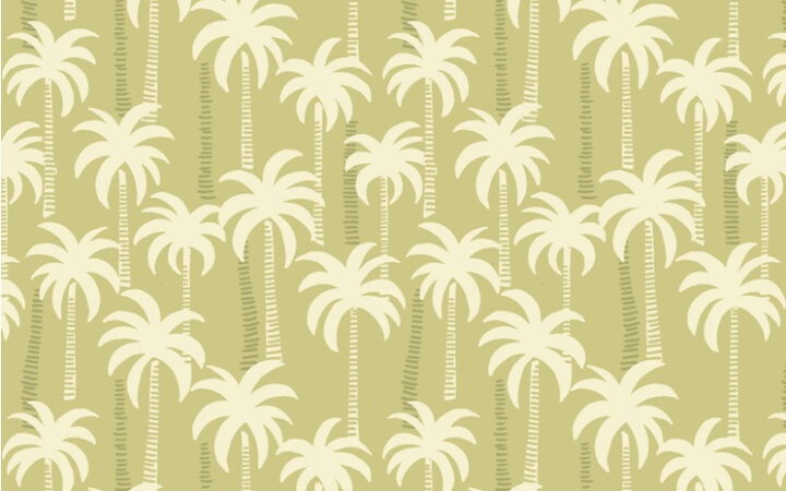 Lewis & Irene Tropicana Palm Trees On Sand
