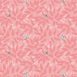 Lewis & Irene Fabric Grandma's Garden Pink Buddleia