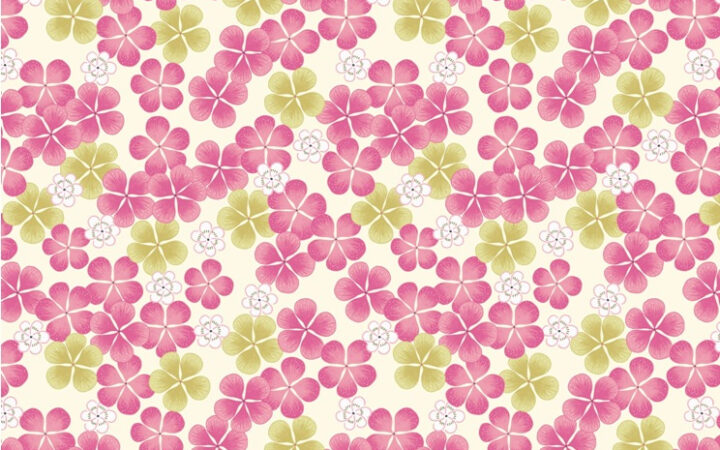 Lewis & Irene Tropicana Pink Tropical Flowers
