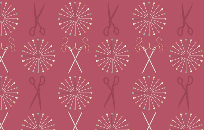 Lewis & Irene Threaded with Love Pins & Needles Red