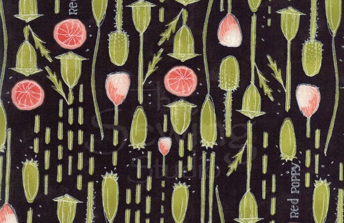 Moda Poppy Mae Pods Charcoal