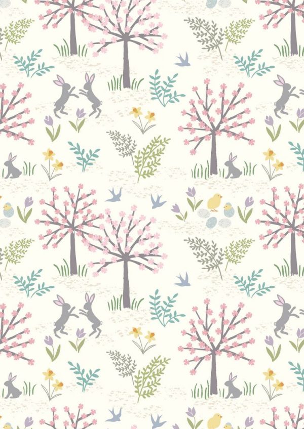 Lewis & Irene Fabrics Salisbury Spring White