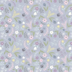 Lewis & Irene Fabrics Salisbury Spring Swallows & Blooms