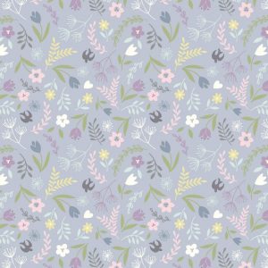 Lewis & Irene Fabrics Salisbury Spring Swallows & Blooms