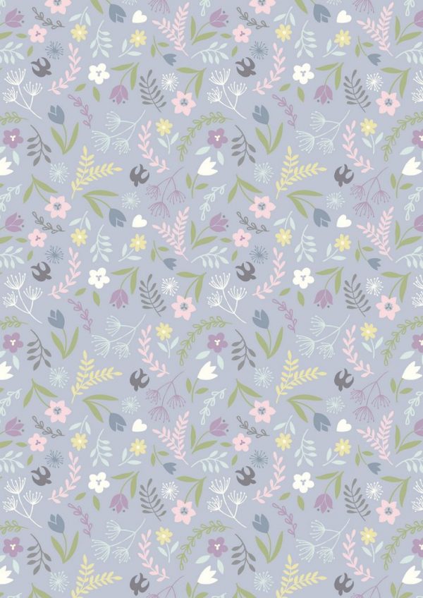 Lewis & Irene Fabrics Salisbury Spring Swallows & Blooms