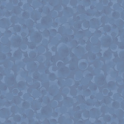 Lewis & Irene Fabrics Bumbleberries Blender in Bluebell
