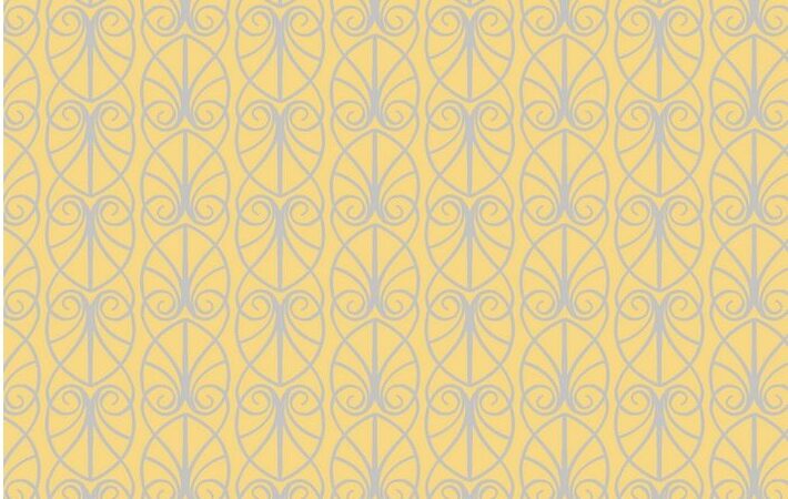 Lewis & Irene April Showers Parisian Fretwork on Yellow