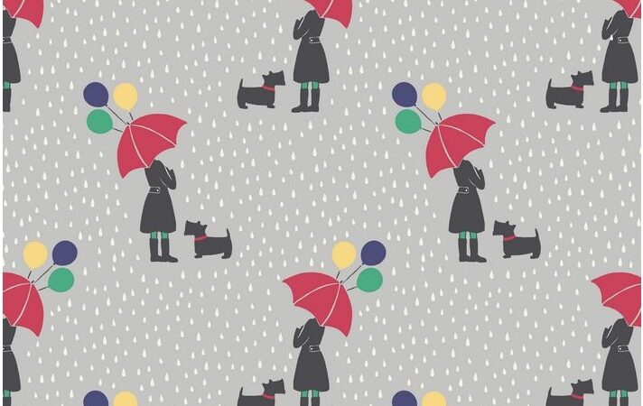 Lewis & Irene April Showers on Grey