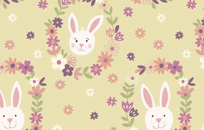 Lewis & Irene Bunny Garden Sunshine Flower Wreath